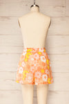 Peyroutas Pink Floral High-Waisted Shorts w/ Side Pockets | La petite garçonne back view