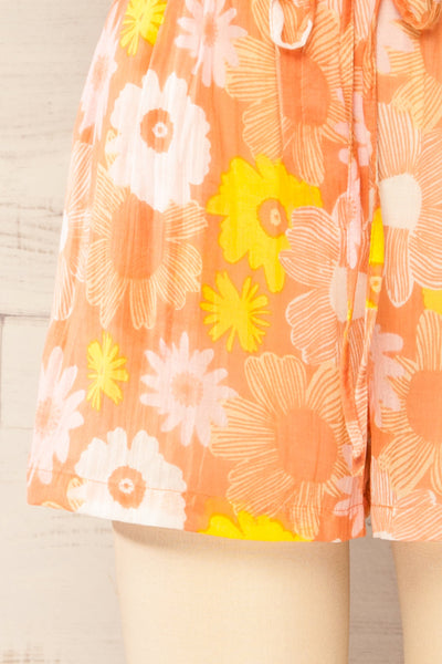 Peyroutas Pink Floral High-Waisted Shorts w/ Side Pockets | La petite garçonne bottom