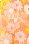 Peyroutas Pink Floral High-Waisted Shorts w/ Side Pockets | La petite garçonne fabric