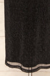 Pezenas Black Midi Dress w/ Metallic Threads | La petite garçonne bottom