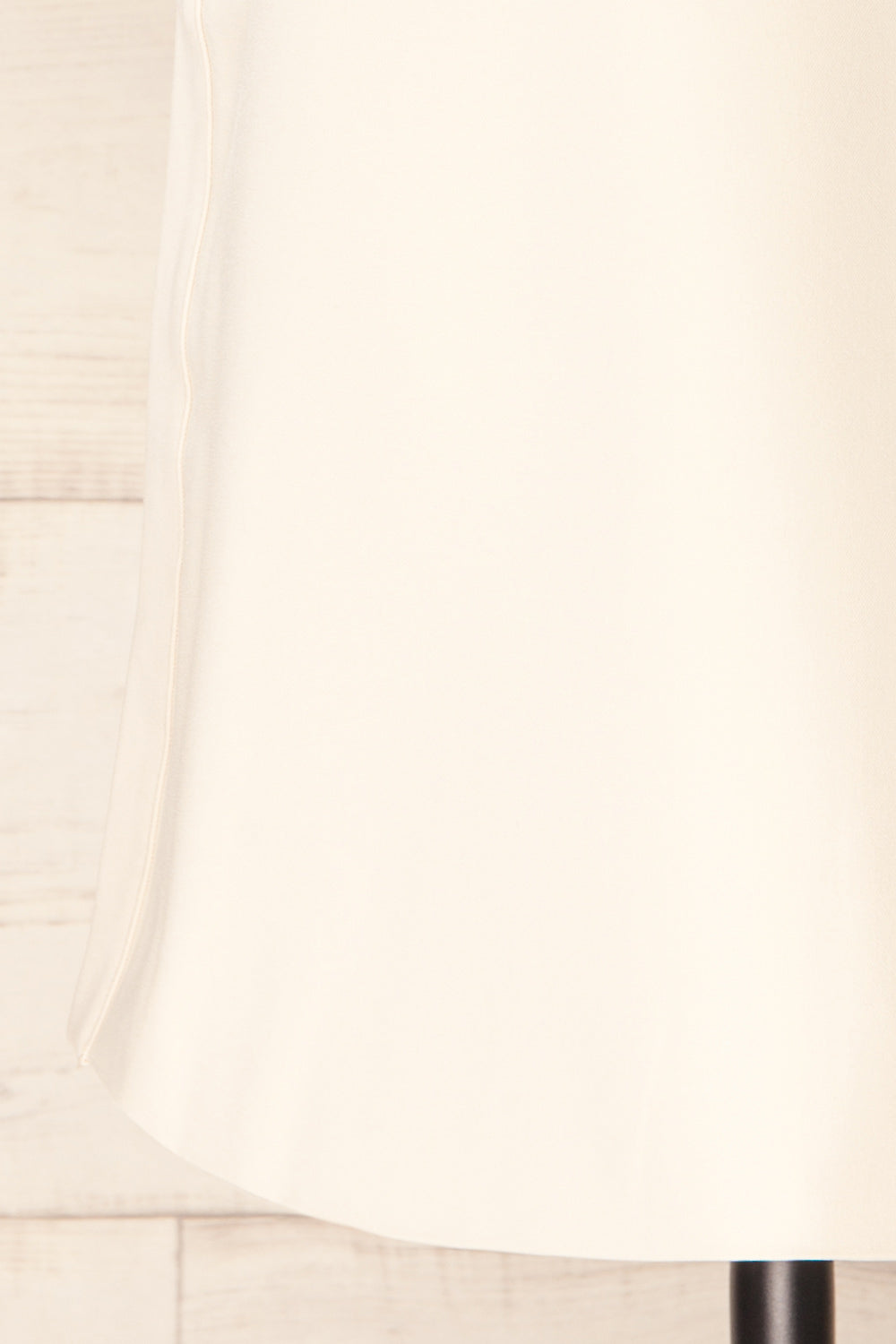 Phedi Sleeveless Beige Dress with Button Detailing | La petite garçonne bottom