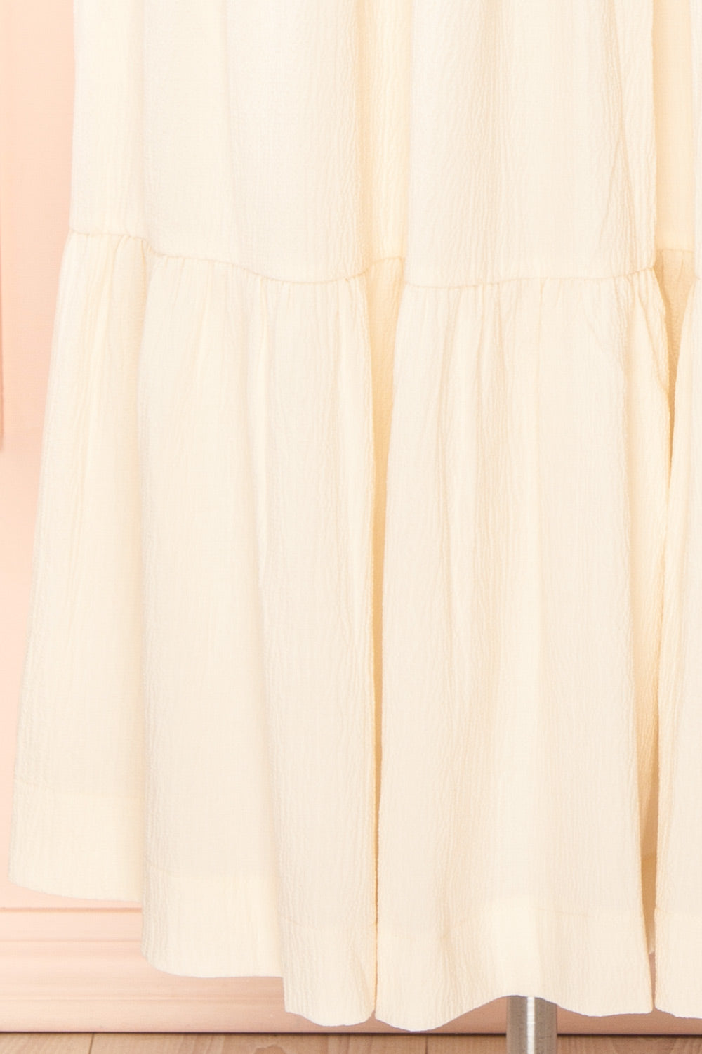 Phedre Long Ivory Dress w/ Ruched Bust | Boutique 1861 bottom