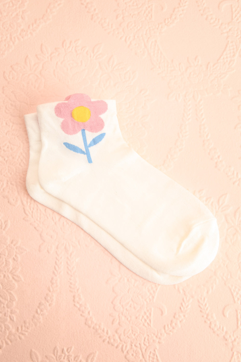 Phlavar White Ankle Flower Socks | Boutique 1861