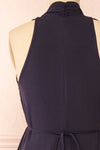 Pierrette Sleeveless Navy Midi Dress | Boutique 1861 back