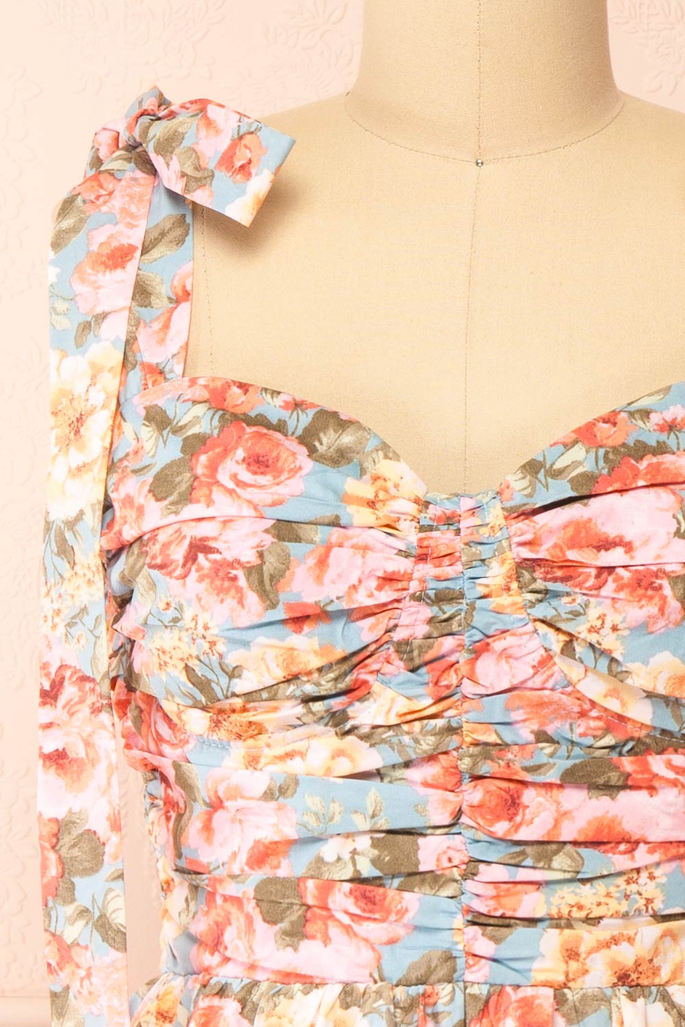 Piknikie Short Floral Dress w/ Sweetheart Neckline | Boutique 1861 front