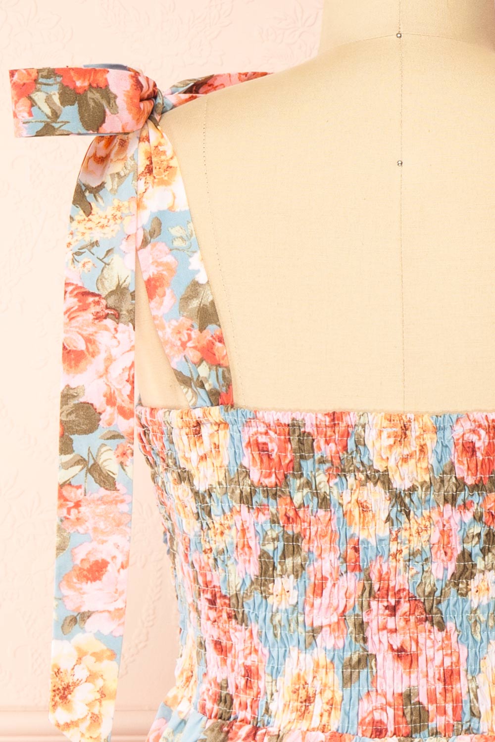 Piknikie Short Floral Dress w/ Sweetheart Neckline | Boutique 1861 back