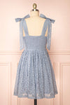 Pippa Short Light Blue Lace Dress | Boutique 1861 back view