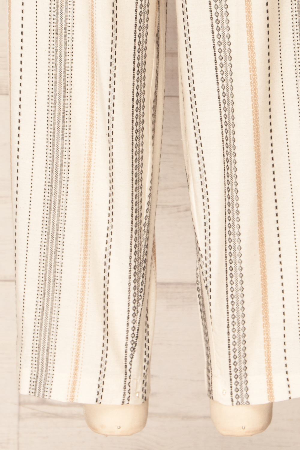 Pistoia Striped Cropped Pants with Fabric Belt | La petite garçonne bottom