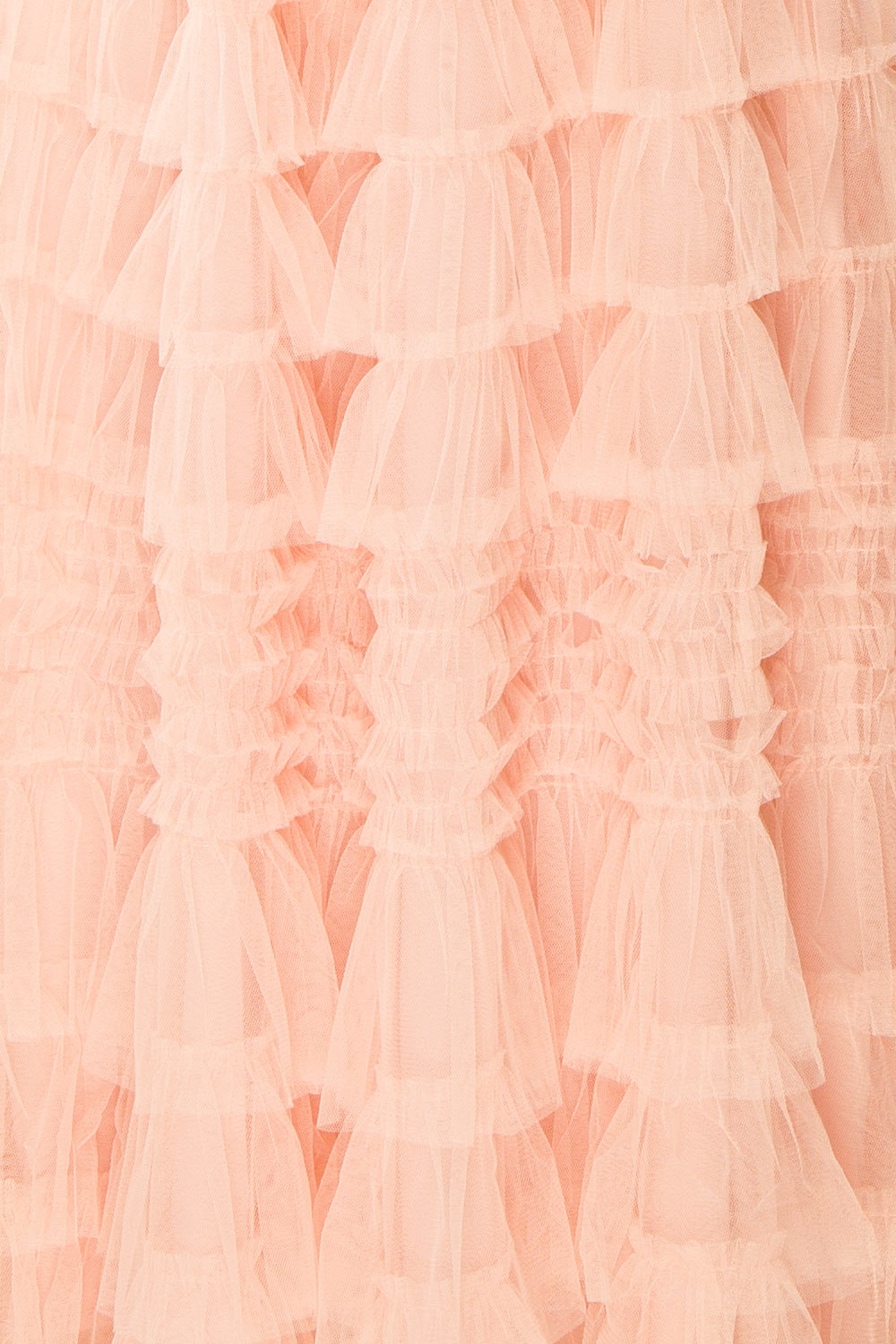 Poema Blush Tiered Tulle Maxi Skirt | Boutique 1861 fabric