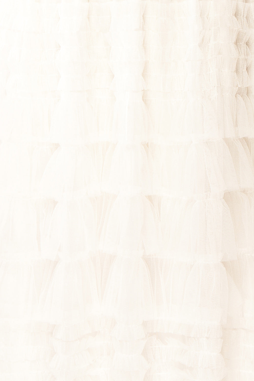 Poema White Maxi Tulle High-Waisted Skirt | Boutique 1861 fabric 
