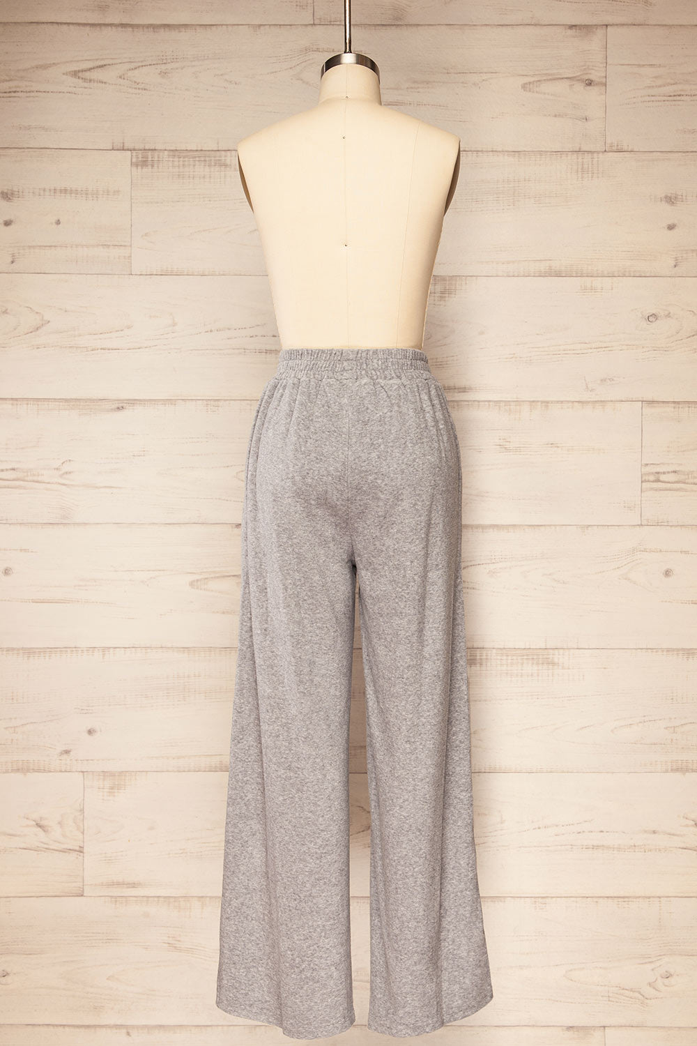 Pozatik Grey Jogger Pants w/ Elastic Waist | La petite garçonne back view