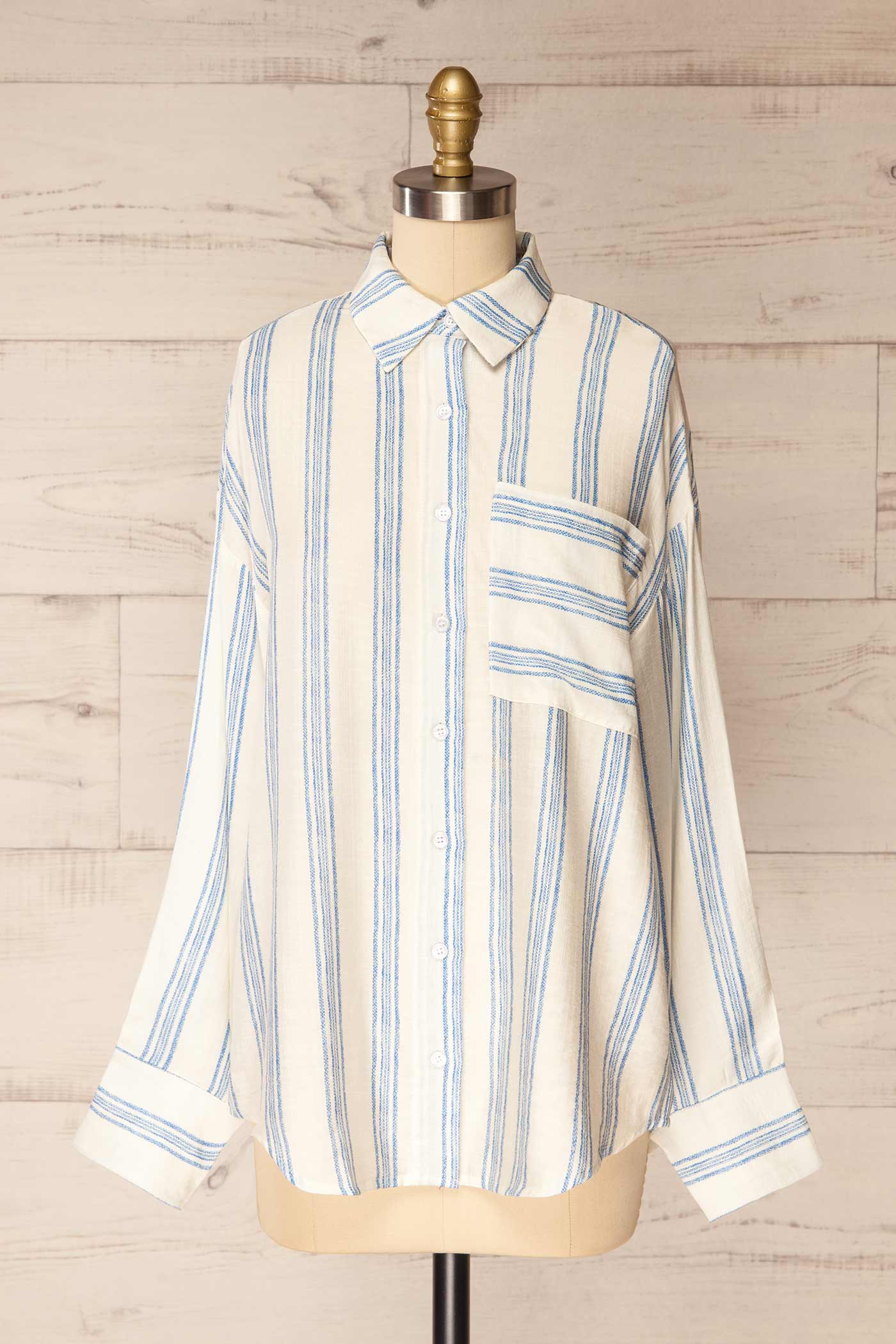 Prato | Striped Button-Down Long Sleeve Shirt