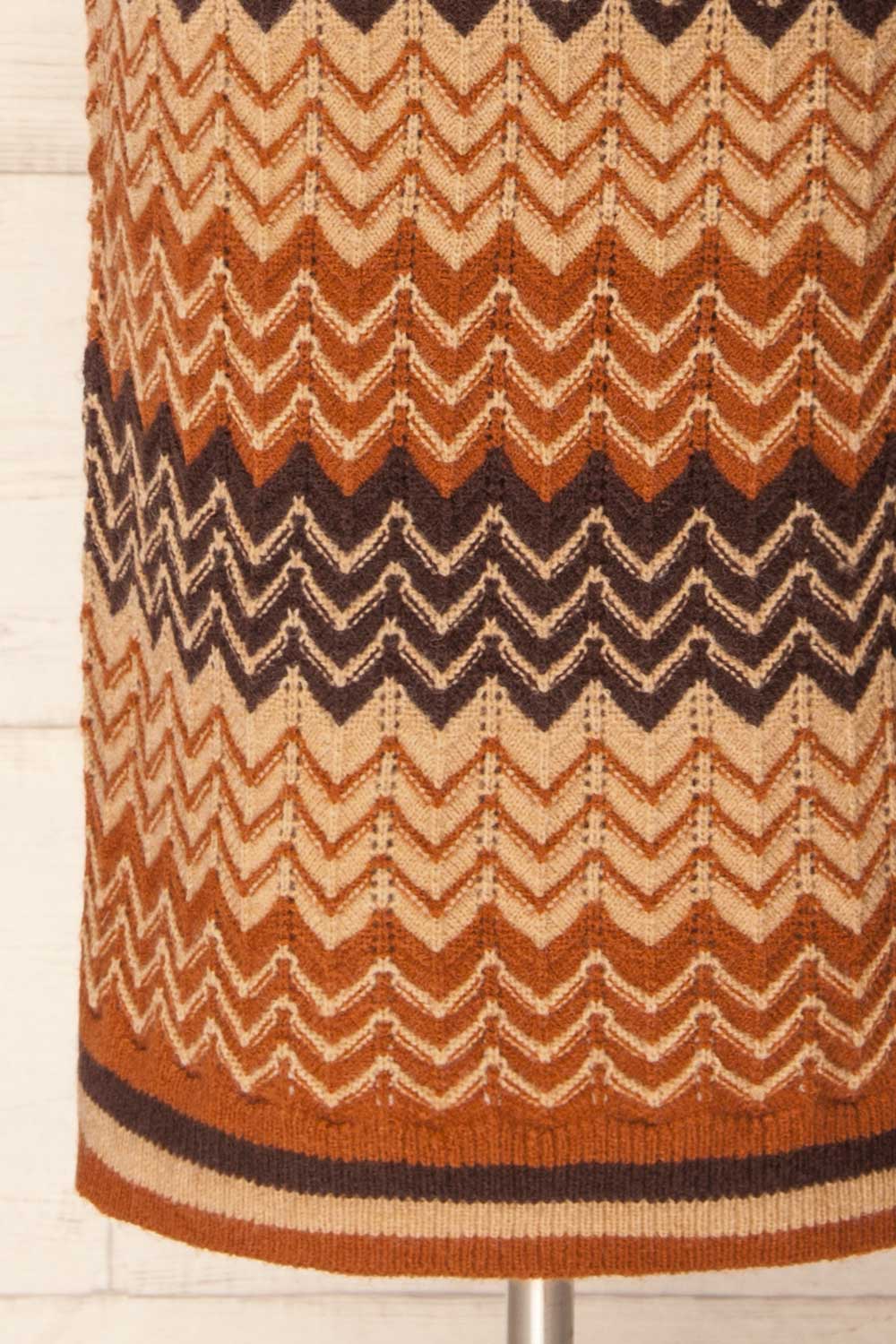 Prehevil Long Knitted Herringbone Skirt | La petite garçonne bottom