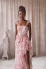 Phyllisia Pink Floral Maxi Dress w/ Ruffles | Boutique 1861 Video on model