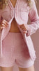 video of a Woman wearing the pink textured outfit Yasmine & Zarah from 1861