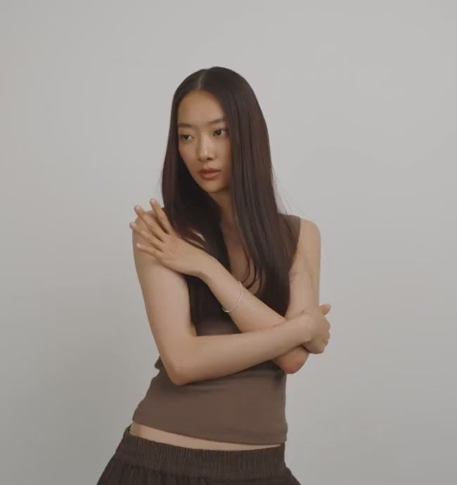 Video of a woman wearing a Silver bracelet ARASH from Pilgrim available at La petite garçonne in Montreal