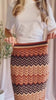 video Person wearing Prehevil Long Knitted Herringbone Skirt from La petite garçonne 