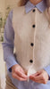 Video Woman wearing Cobar Ivory Fluffy Knitted Button-Up Vest from La petite garçonne 