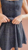video person wearing Eleonora Short Sparkling Tweed Skirt from Boutique 1861 