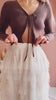 Video Woman wearing Runia White Long Tiered Mesh Skirt from Boutique 1861 