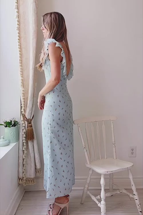 Video | Eddie White | Long Dress w/ Floral Print