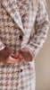 video of a Woman wearing Conakry Long Houndstooth Coat from La petite garçonne 