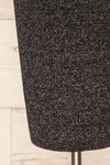 Punata Black & Silver Ribbed Knit Midi Dress | La petite garçonne bottom