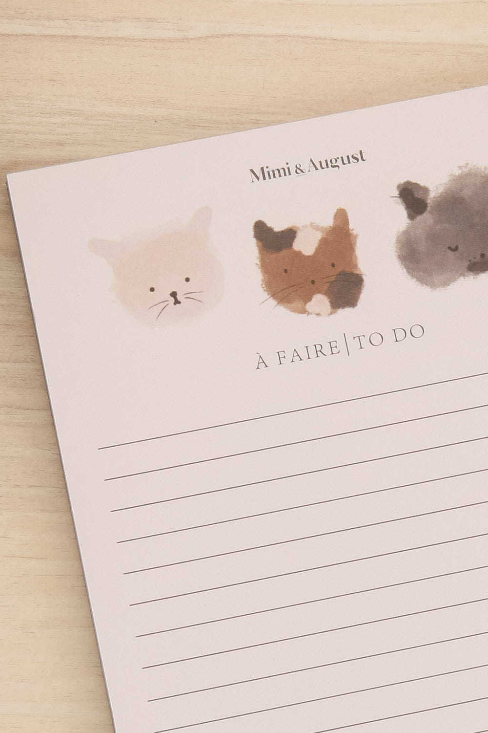 Purrfect Notepad | Maison garçonne close-up