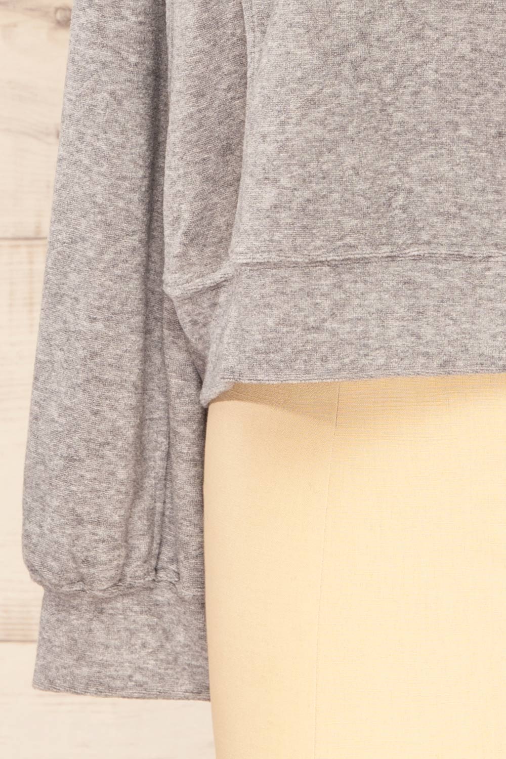 Qarth Grey Oversized Round Neck Sweater | La petite garçonne bottom