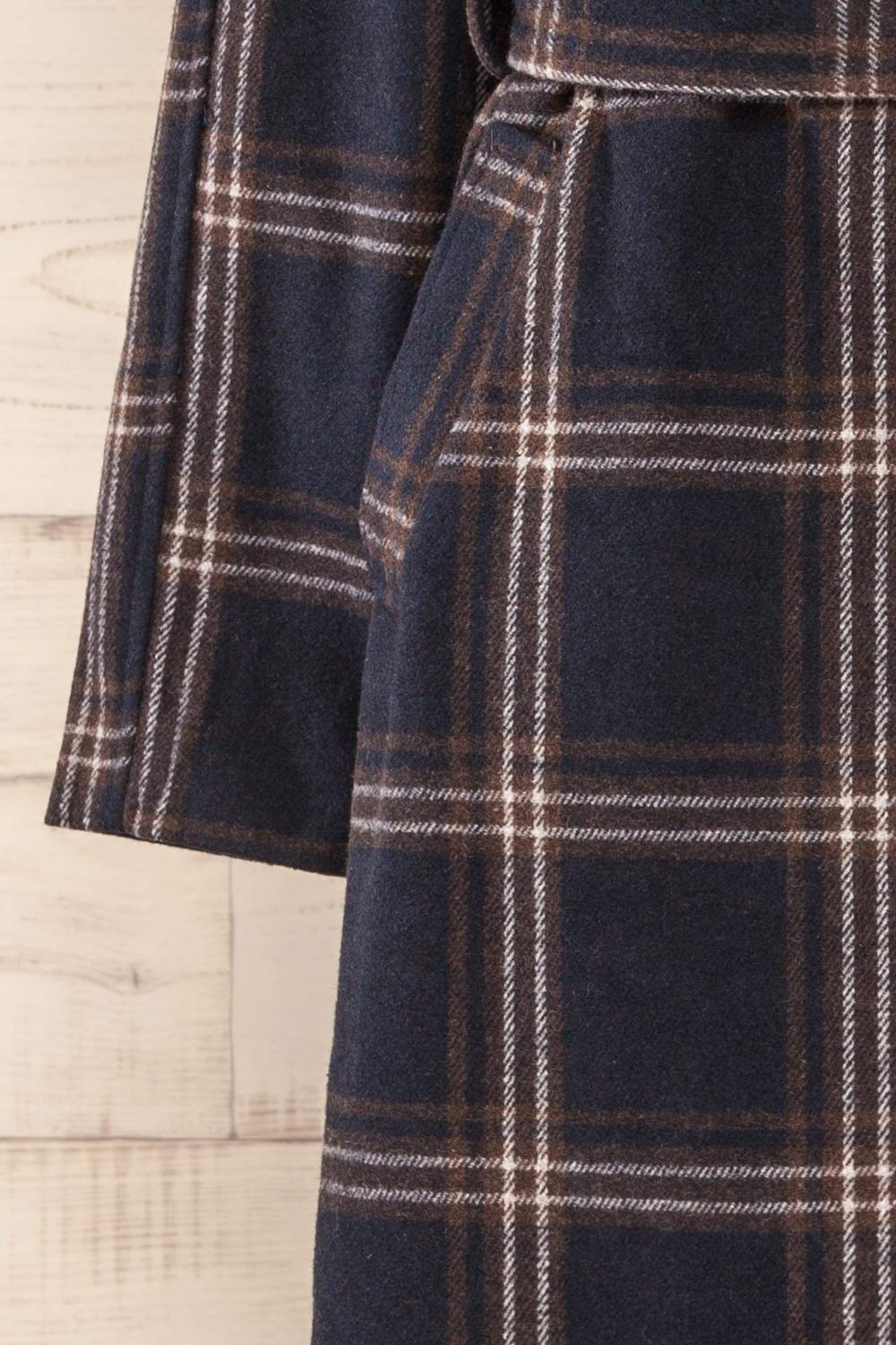 Navy 2025 plaid coat