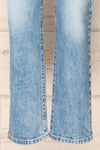 Quimper High Rise Straight Leg Jeans | La petite garçonne bottom close-up