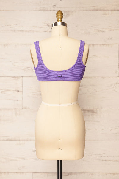 Radkow Purple Sport Style Bikini Top | La petite garçonne back view
