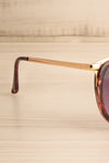 Rajah Tortoiseshell Sunglasses w/ Gold Accents | La petite garçonne side close-up