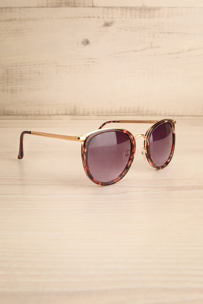 Rajah Tortoiseshell Sunglasses w/ Gold Accents | La petite garçonne side view