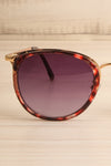 Rajah Tortoiseshell Sunglasses w/ Gold Accents | La petite garçonne front close-up