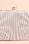 Raje Silver Sparkly Evening Clutch | Boutique 1861 front close-up