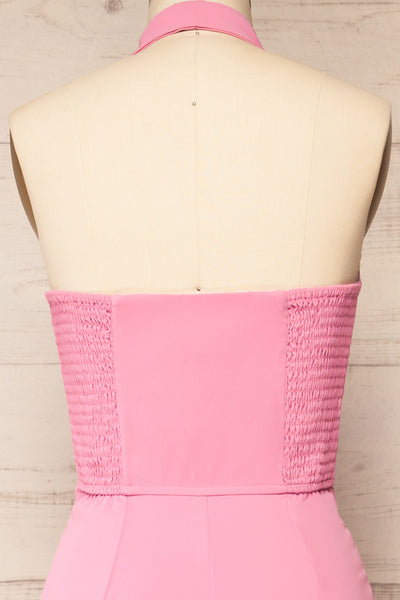 Ramses Pink Jumpsuit w/ Halter-Neck Vest Top | La petite garçonne back