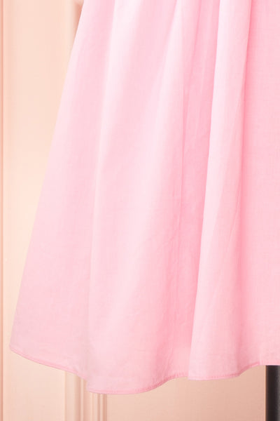 Rarau Pink Babydoll Dress w/ Tie Back | Boutique 1861 bottom