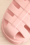 Rarea Pink Platform Fisherman Sandals | La petite garçonne flat close-up