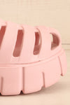 Rarea Pink Platform Fisherman Sandals | La petite garçonne side front close-up
