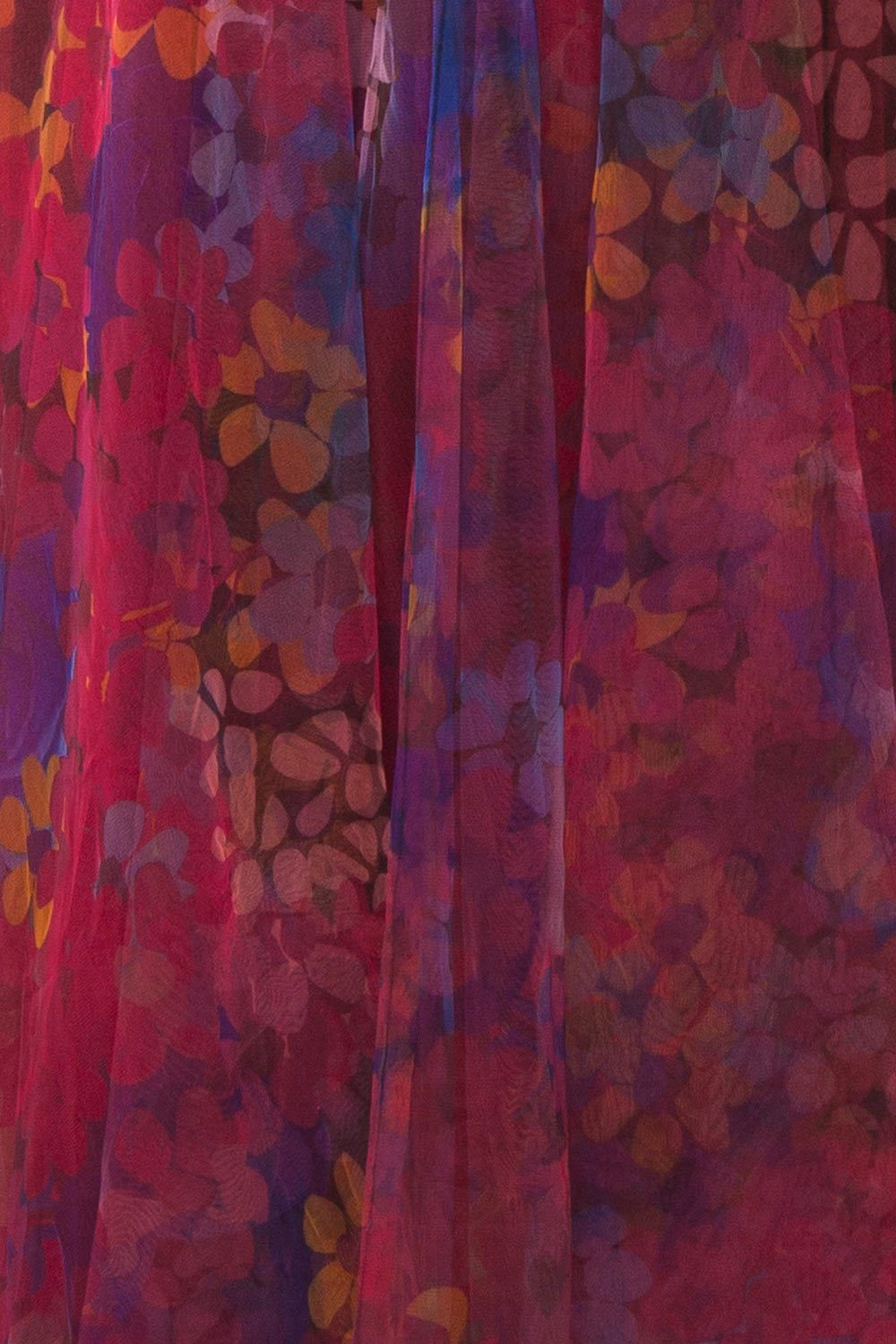 Rayne Burgundy Floral Midi Tulle Dress | Boutique 1861 fabric 