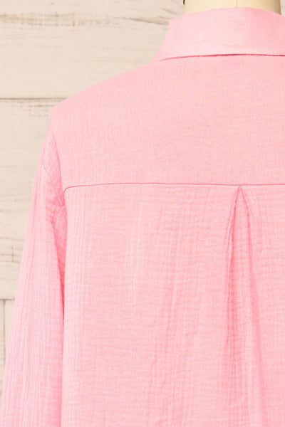 Remington Pink Long Translucent Shirt | La petite garçonne back