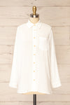 Remington White Long Translucent Shirt | La petite garçonne front  view