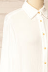 Remington White Long Translucent Shirt | La petite garçonne side