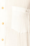 Remington White Long Translucent Shirt | La petite garçonne fabric