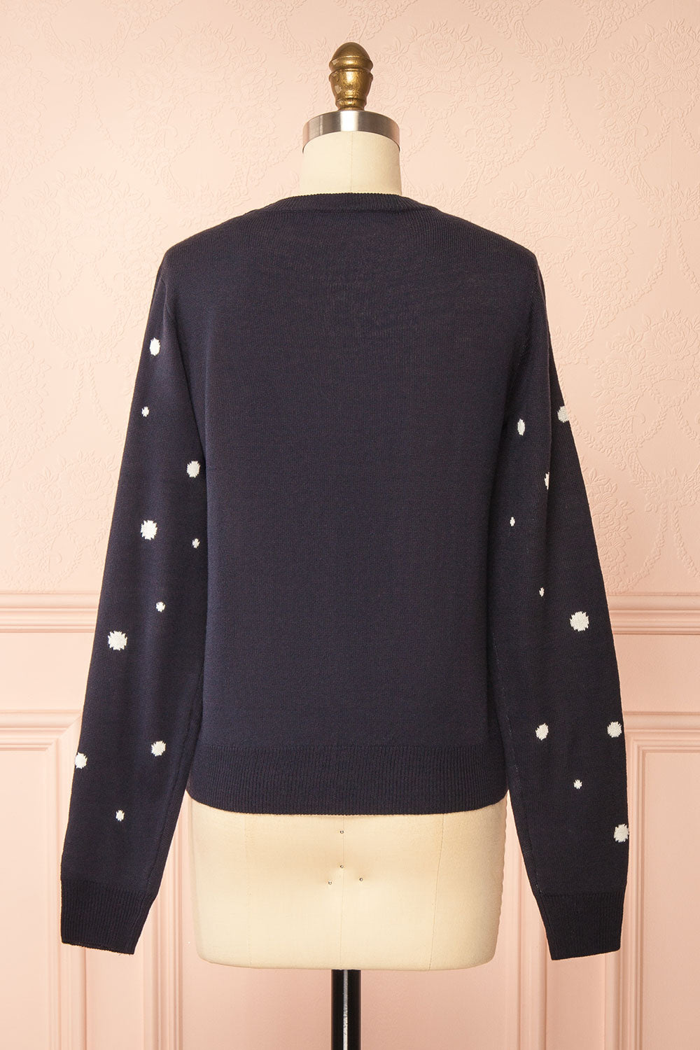Renmark Navy Sweater with Reindeer | Boutique 1861 back view