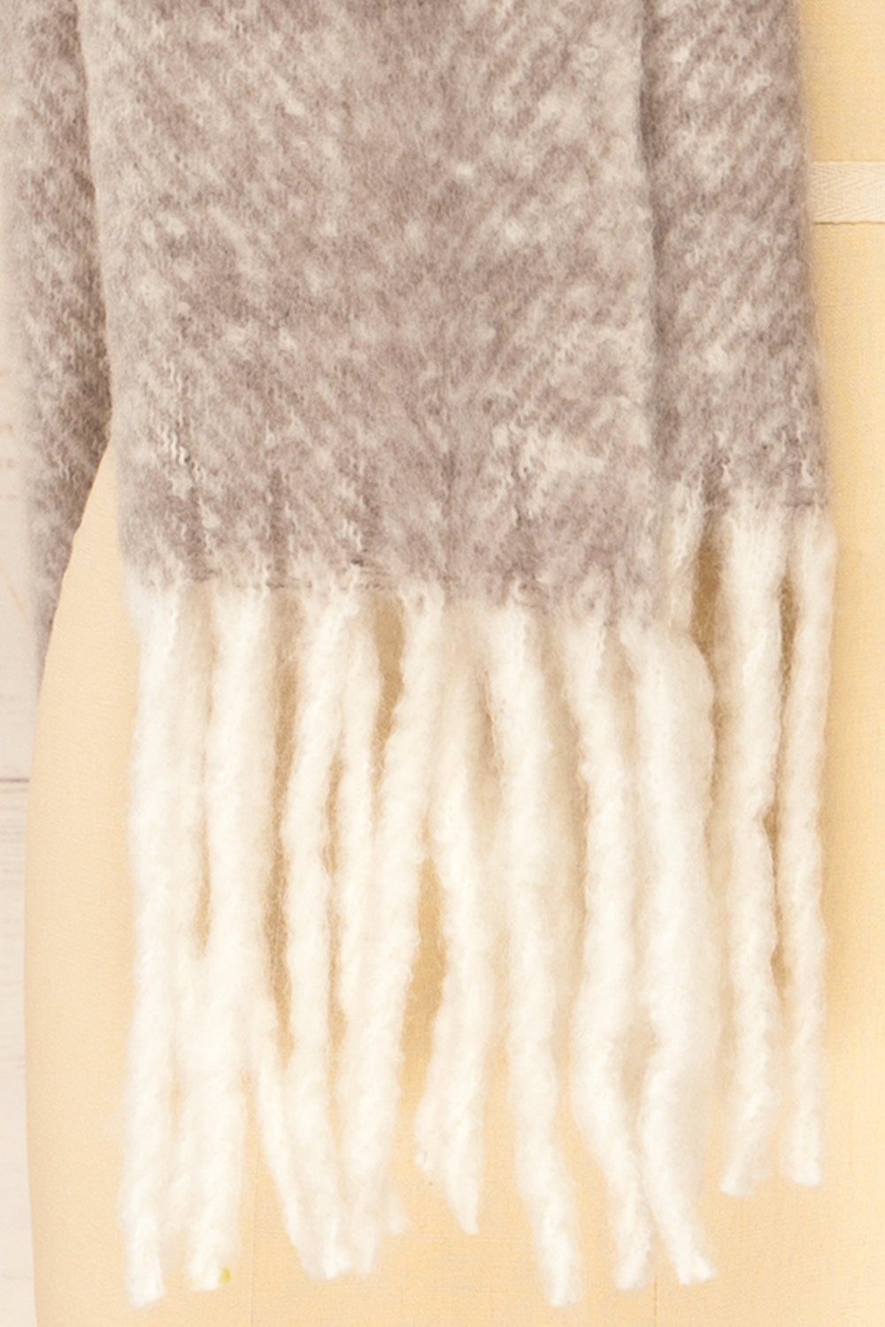 Requi Grey Oversized Soft Knit Scarf | La petite garçonne bottom