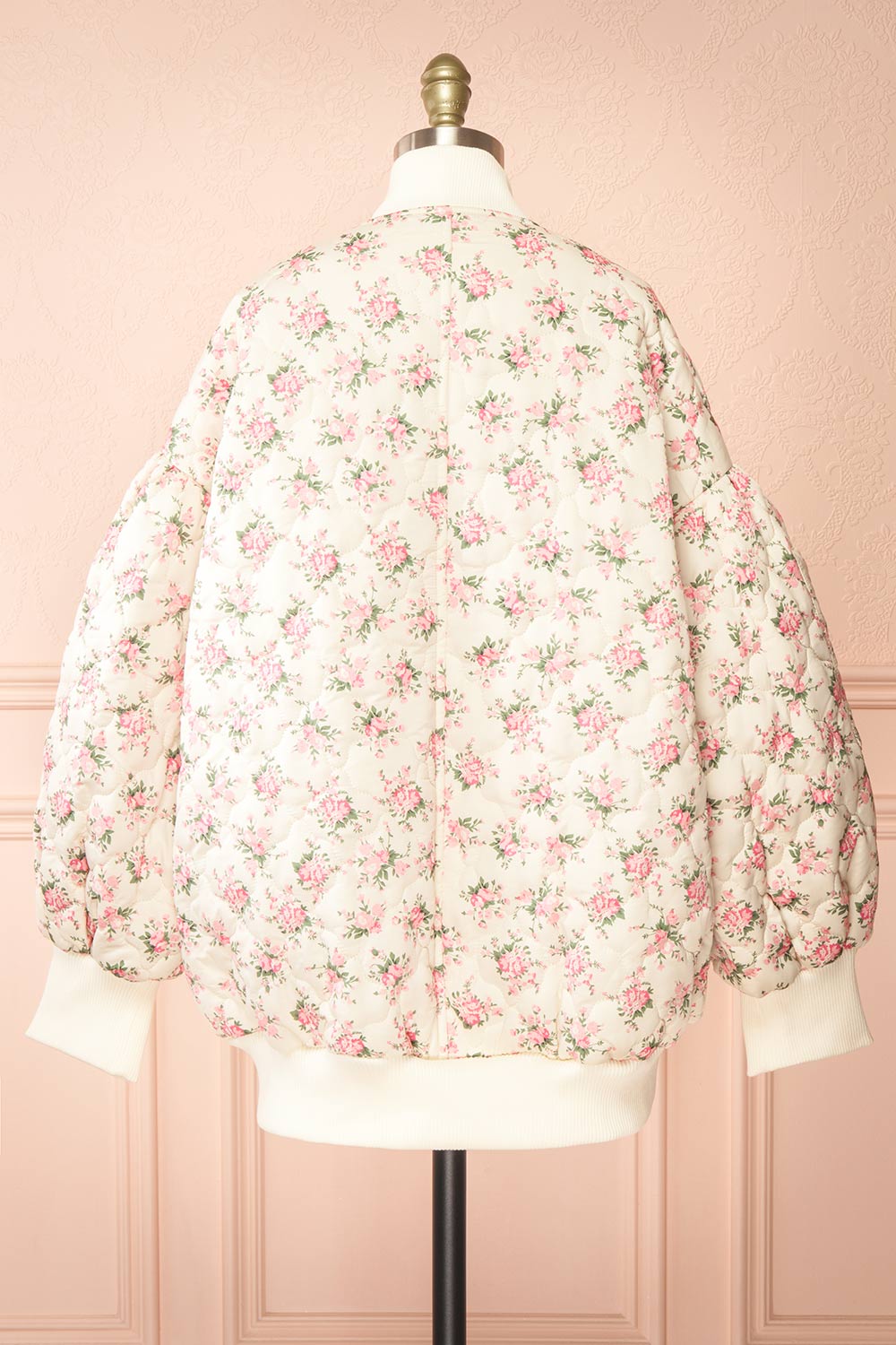 Rheane Oversized Quilted Floral Jacket | Boutique 1861 back view