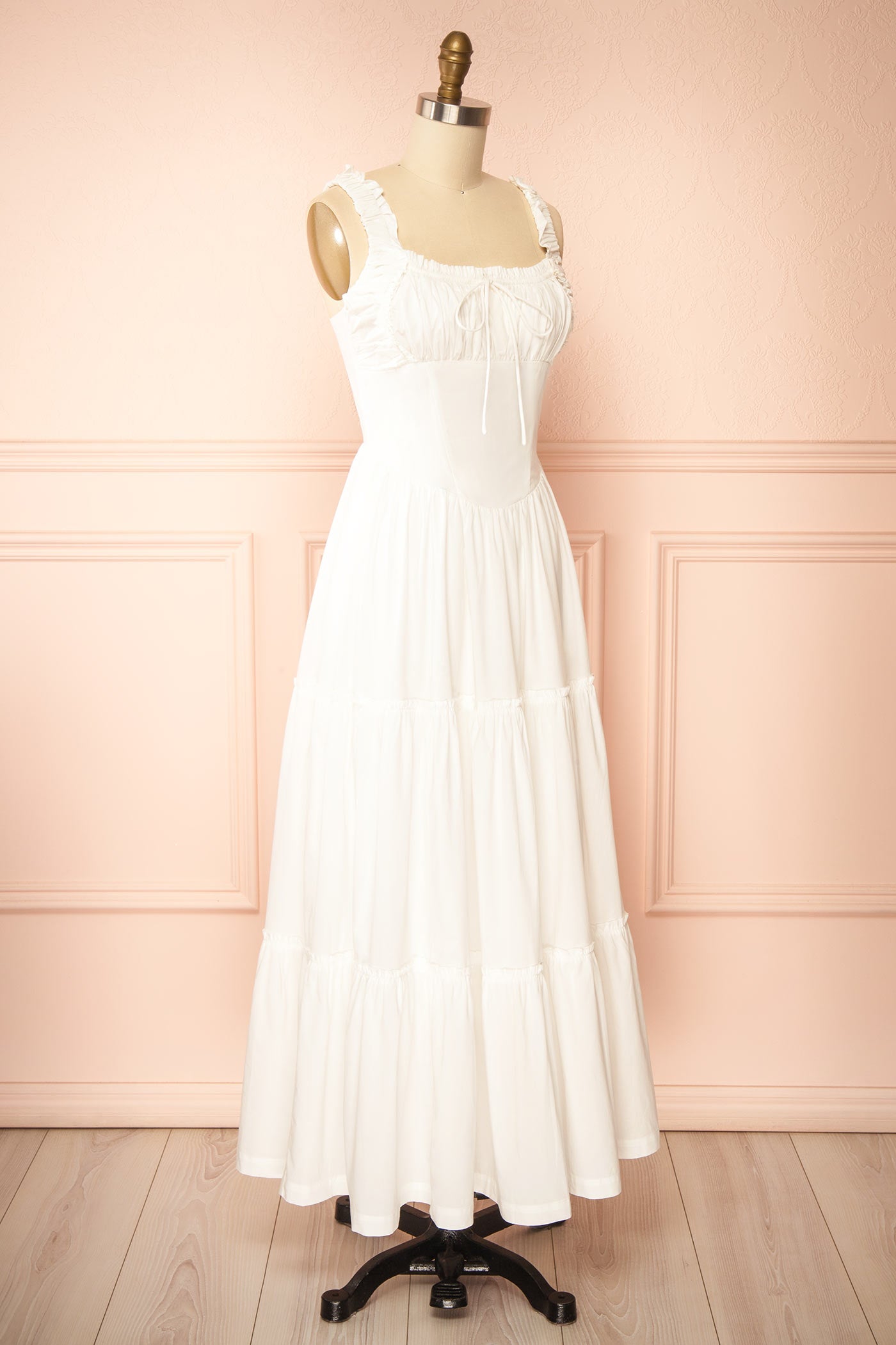 Rhianon Ivory Maxi A-Line Dress | Boutique 1861