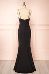 Rita Black Mermaid Dress w/ Thin Straps | Boutique 1861 back view